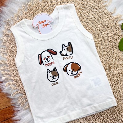 Conj. Regata Dogs Moods e Bermuda - Off White
